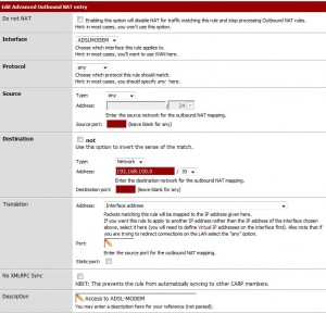 pfsense outbound nat