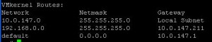 Routingtabelle Esxi