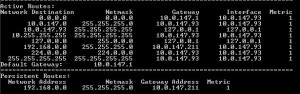 Routingtabelle unter Windows