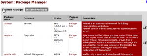 pfSense Package Manager