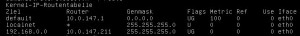 Routingtabelle unter Linux