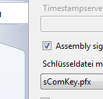 4. Assembly signieren